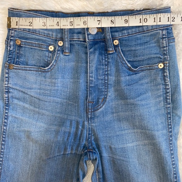 Madewell 10” High Rise Skinny Blue Jeans Size 24 - Picture 11 of 14